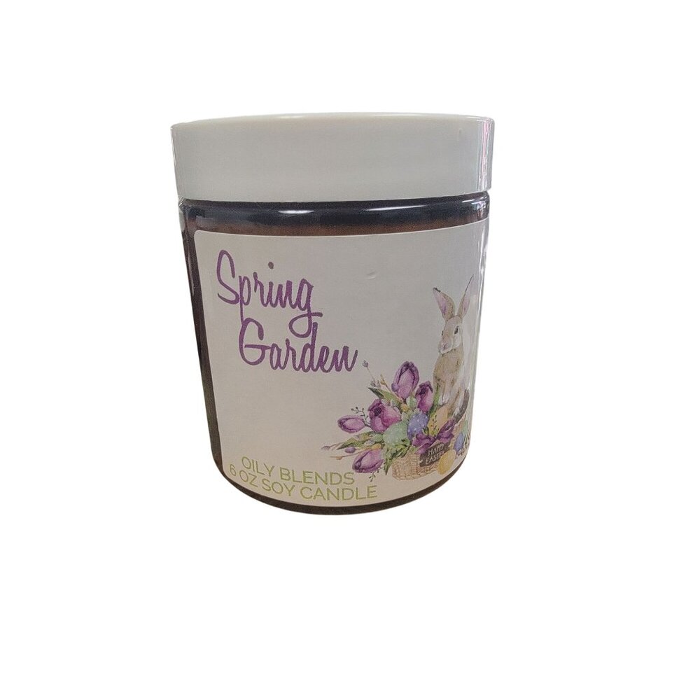Spring Garden 8 Oz Soy Candle With Oily Blends & Colorful Decorative Sprinkles